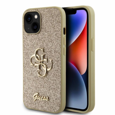 Guess PU Fixed Glitter 4G Metal Logo Zadní Kryt pro iPhon...