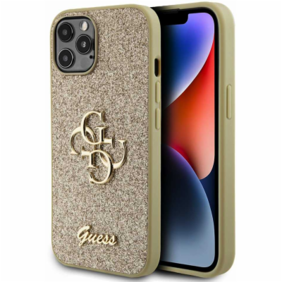 Guess PU Fixed Glitter 4G Metal Logo Zadní Kryt pro iPhon...