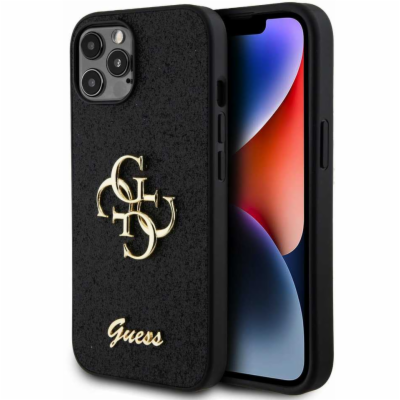 Guess PU Fixed Glitter 4G Metal Logo Zadní Kryt pro iPhon...