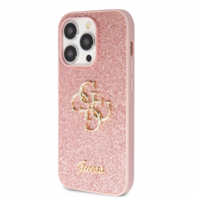 Guess PU Fixed Glitter 4G Metal Logo Zadní Kryt pro iPhon...