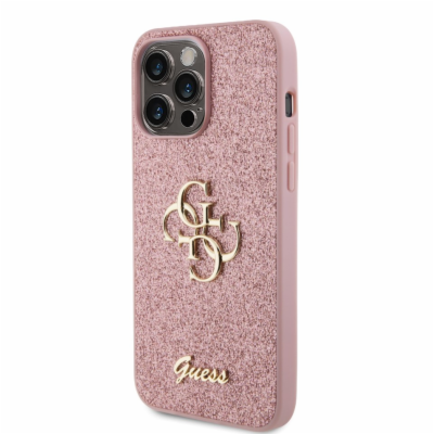 Guess PU Fixed Glitter 4G Metal Logo Zadní Kryt pro iPhon...