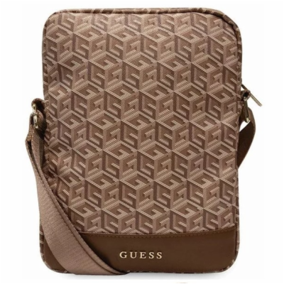 Guess Pouch 10" G Cube Stripe Brown Taška byla navržena p...