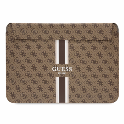 Guess PU 4G Printed Stripes Computer Sleeve 13/14" hnědý ...