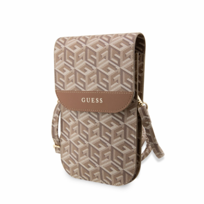 Guess PU G Cube Phone Bag hnědý Guess 4G PU Phone bag je ...