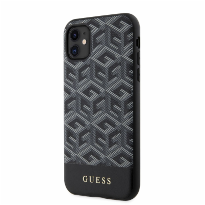 Guess PU G Cube MagSafe Zadní Kryt pro iPhone 11 černý Gu...