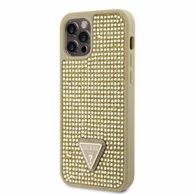 Guess Rhinestones Triangle Metal Logo Kryt pro iPhone 12/...