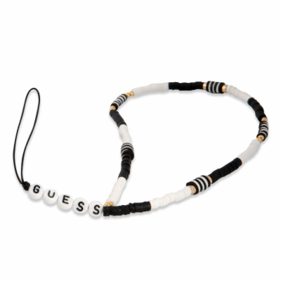 Guess Poutko na Telefon Heishi Beads Black/White Praktick...