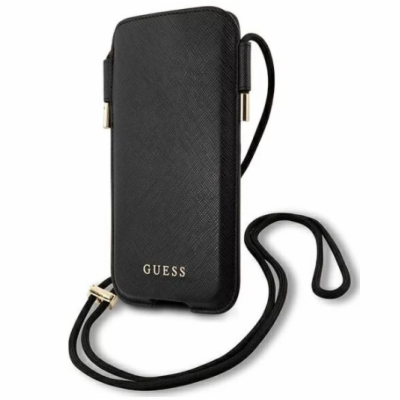 Guess PU Saffiano Pouch Script Logo S/M Black Noste své z...