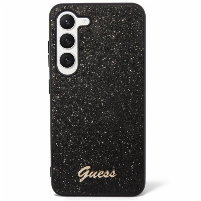 Guess PC/TPU Glitter Flakes Metal Logo Zadní Kryt pro Sam...