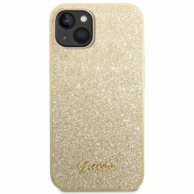 Guess PC/TPU Glitter Flakes Metal Logo Zadní Kryt pro iPh...