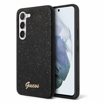 Guess PC/TPU Glitter Flakes Metal Logo Zadní Kryt pro Sam...