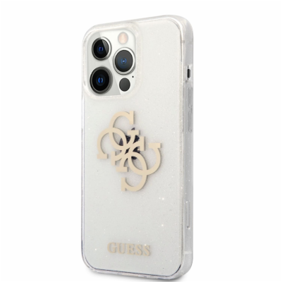 Guess TPU Big 4G Full Glitter Zadní Kryt pro iPhone 13 Pr...