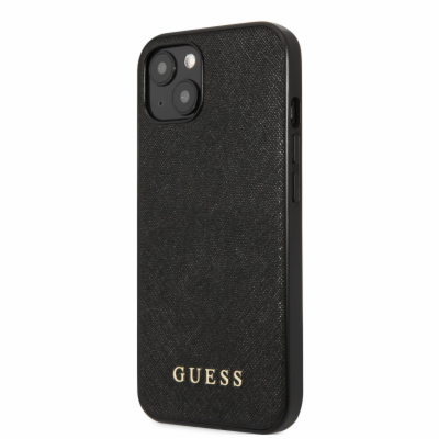 Guess Saffiano PU Silicone Zadní Kryt pro iPhone 13 Black...