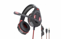 Sluchátka k PC Ovleng GT93 s mikrofonem Stylový headset od značky Ovleng v červené barvě, USB + 3.5mm