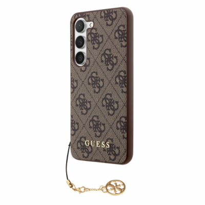 Guess 4G Charms Zadní Kryt pro Samsung Galaxy S23 Brown G...