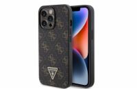 Guess PU Leather 4G Triangle Metal Logo Zadní Kryt pro iPhone 13 Pro Black Představujeme Guess PU Leather 4G Triangle Metal Logo - dokonalý obal pro váš telefon, který spojuje praktičnost, eleganci a