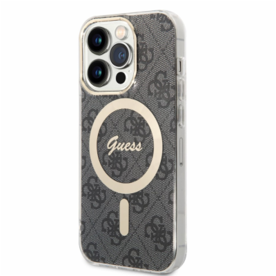 Guess IML 4G MagSafe Zadní Kryt pro iPhone 14 Pro Black G...