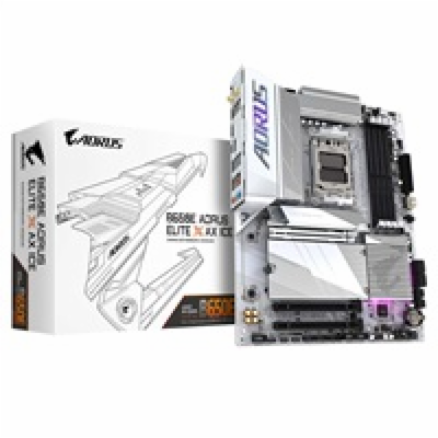 GIGABYTE MB Sc AM5 B650E AORUS ELITE X ICE, AMD B650, 4xD...