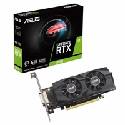 ASUS VGA NVIDIA GeForce RTX 3050 LP BRK 6G, 6G GDDR6, 1xD...