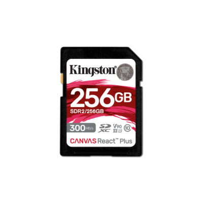 Kingston SDXC karta 256GB Canvas React Plus, UHS-II, U3, ...