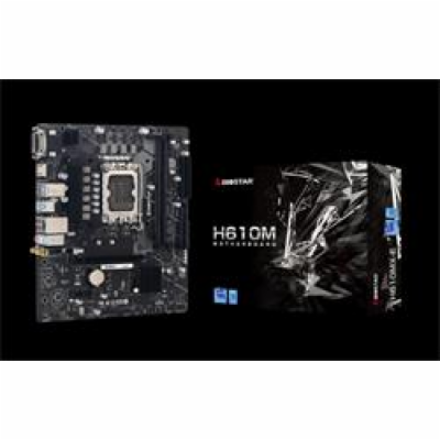 BIOSTAR ,INTEL H610, Socket 1700, uATX, GbE LAN