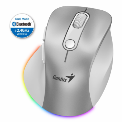 GENIUS Ergo 9000S Pro Silver/ duální Bluetooth + 2,4GHz/ ...