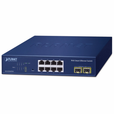 Planet GS-2210-8T2S WEBsmart L2 switch, 8x1Gb, 2x1Gb SFP,...