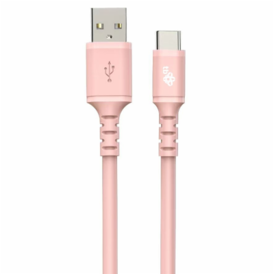 TB Touch USB-A - USB-C, růžový 1m