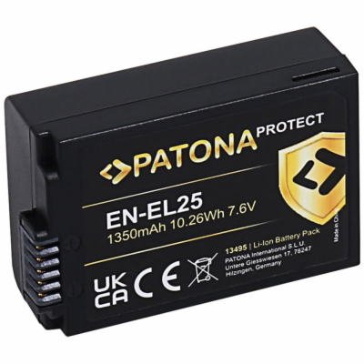 PATONA baterie pro foto Nikon EN-EL25 1350mAh Li-Ion Prot...