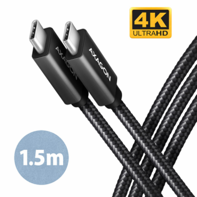 AXAGON BUCM32-CM15AB, SPEED+ kabel USB-C <-> USB-C, 1.5m,...