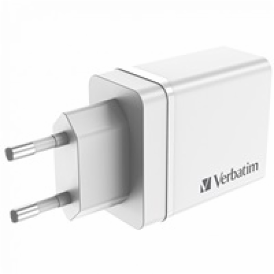 VERBATIM Univerzální adaptér CHR-30EU2, 30W, 1x USB-C, 3x...