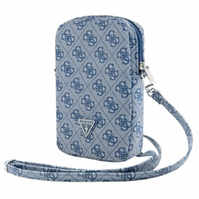 Guess Zip 4G Triangle Phone Bag Blue Luxusní telefonní ta...