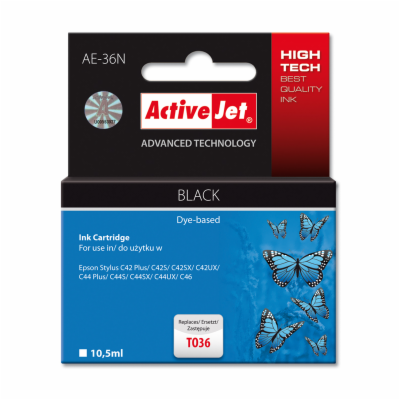 ActiveJet Ink cartridge Eps T036 C42SX/UX Bk - 10, 5 ml  ...