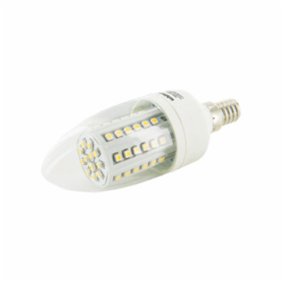 WE LED žárovka 60xSMD 3,5W E14 teplá bílá–svíčkC35