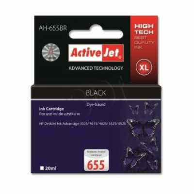 ActiveJet inkoust HP 655 CZ109AE Premium Bk 20 ml     AH-...