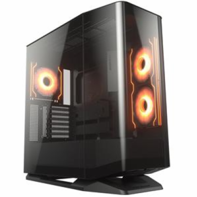 COUGAR PC skříň FV270 Black Mid tower tempered curved gla...