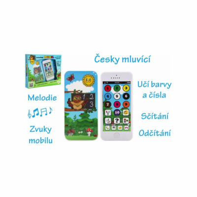 Dětský telefon TEDDIES Moudrá sova - česky mluvící