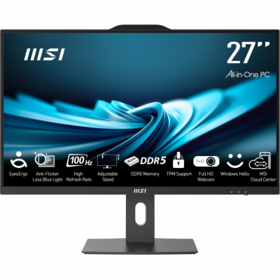 MSI PRO/AP272P 14M-640EU/27"/FHD/i3-14100/8GB/256GB SSD/U...