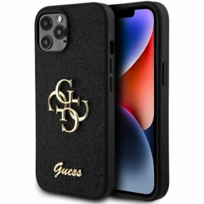 Guess PU Fixed Glitter 4G Metal Logo Zadní Kryt pro iPhon...