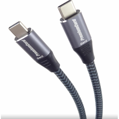 PremiumCord USB-C kabel ( USB 3.2 GEN 2x2, 5A, 100W, 20Gb...