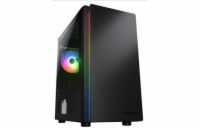 COUGAR PC skříň Purity RGB Black Mini Tower TG Front Panel ARGB strip / 1 x ARGB Fan / 3mm TG Left Panel