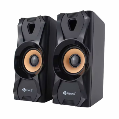 Kisonli U-9003 Reproduktory AUX, 2x3W - Černá Reproduktor...