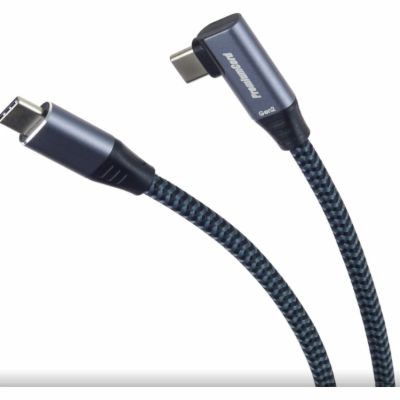 PremiumCord USB-C zahnutý kabel ( USB 3.2 GEN 2x2, 5A, 10...