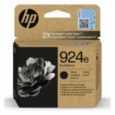 HP 924e EvoMore Black Original Ink Cartridge (1,000 pages)