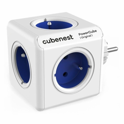 Cubenest Powercube Original,  5× zásuvka, bílá/modrá, dět...