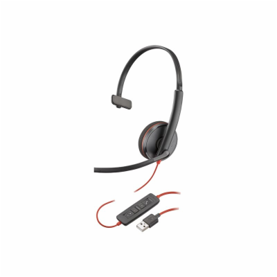 HP Poly Blackwire 3210 Monaural USB-A Headset Bulk 209744...