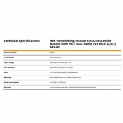 HPE Networking Instant On Access Point AP22D Bundle with ...