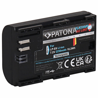 PATONA baterie pro foto Canon LP-E6NH 2250mAh Li-Ion Plat...