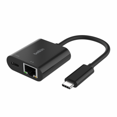 Belkin USB-C adaptér s Gigabit Ethernetem RJ45 + 100W nap...