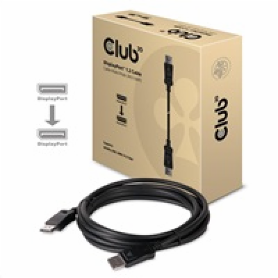 Club3D Kabel certifikovaný DisplayPort 1.2, 4K60Hz UHD (M...